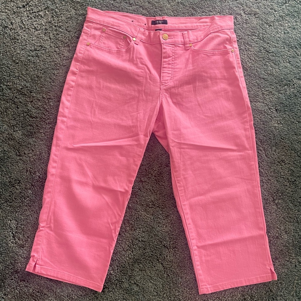 Chaps Pink Capri Jean Pants